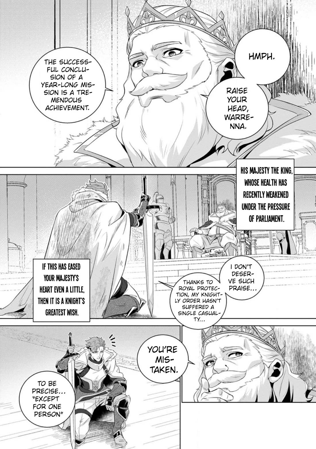 The Strongest Old Knight Commander is Celebrated as a Hero in the Countryside After Being Cheated on and Exiled chapter 1 page 15