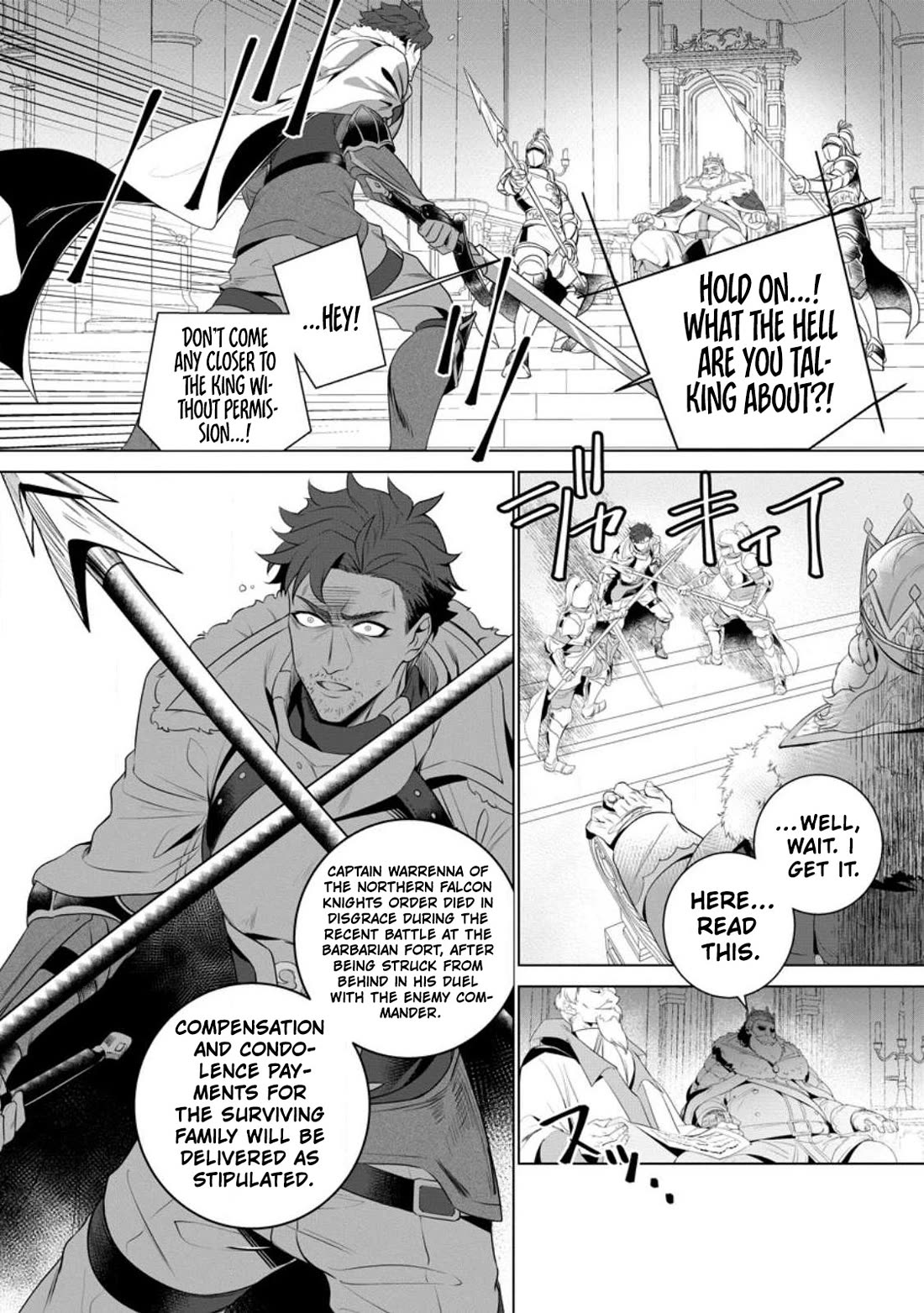 The Strongest Old Knight Commander is Celebrated as a Hero in the Countryside After Being Cheated on and Exiled chapter 1 page 17