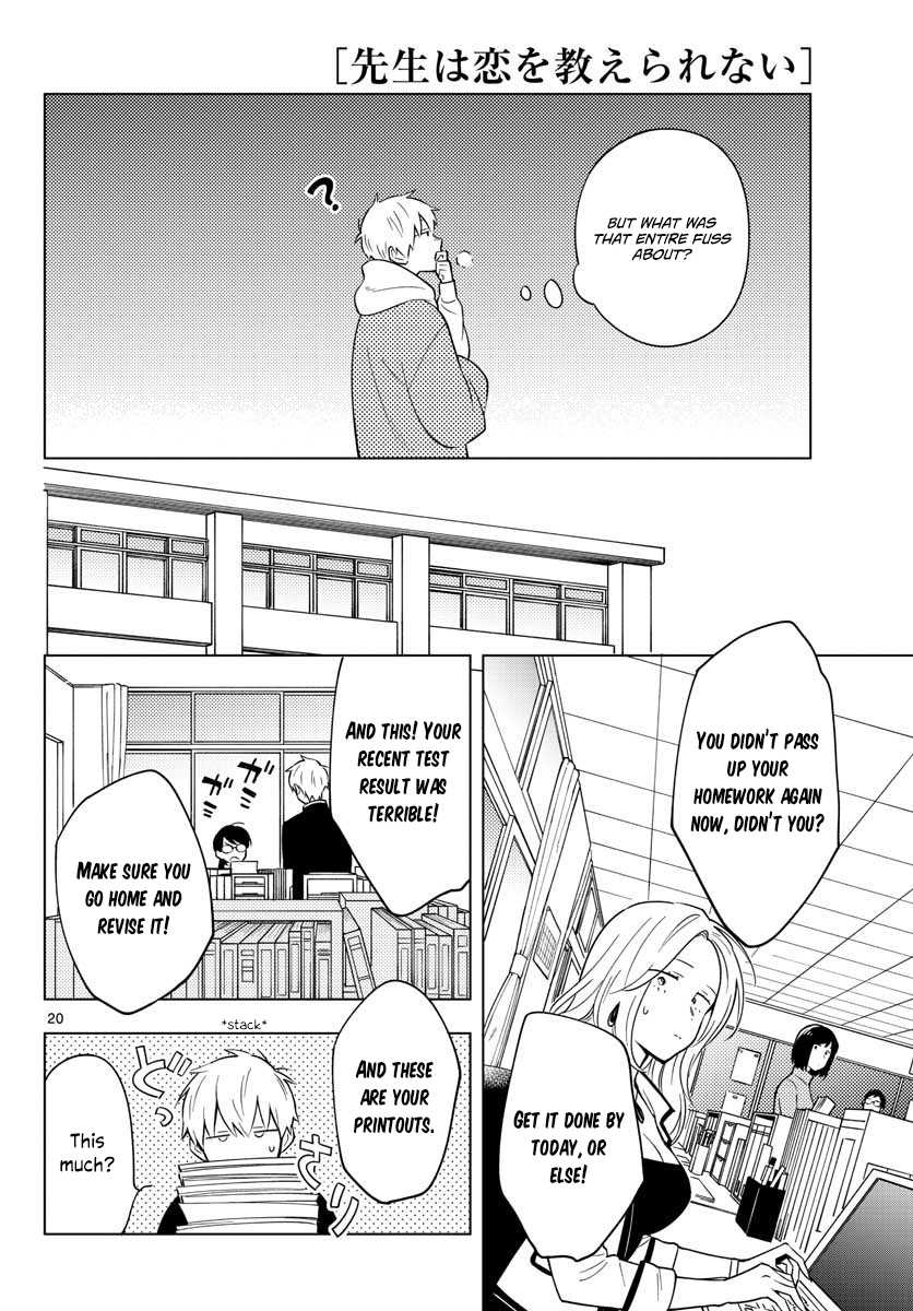 The Teacher Can Not Tell Me Love chapter 10 page 20