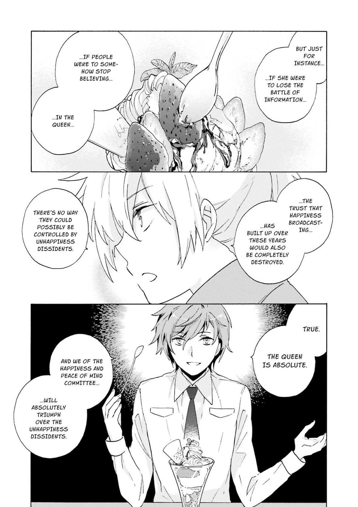 This is the Happiness and Peace of Mind Committee. chapter 7 page 21