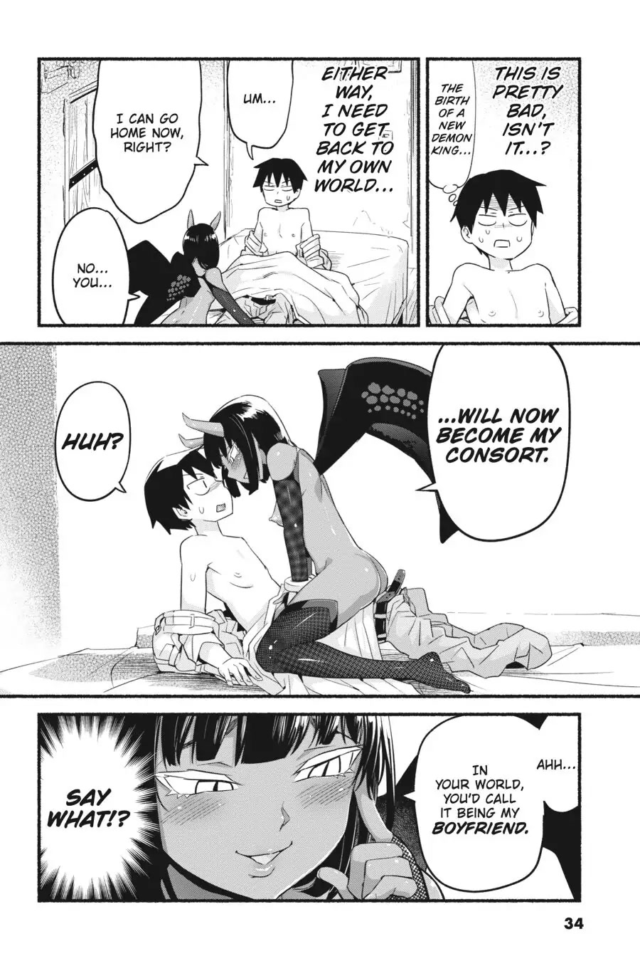 To Save the World, Can You Lie in Bed With Me, a Subhuman, in the Morning? chapter 11 page 34