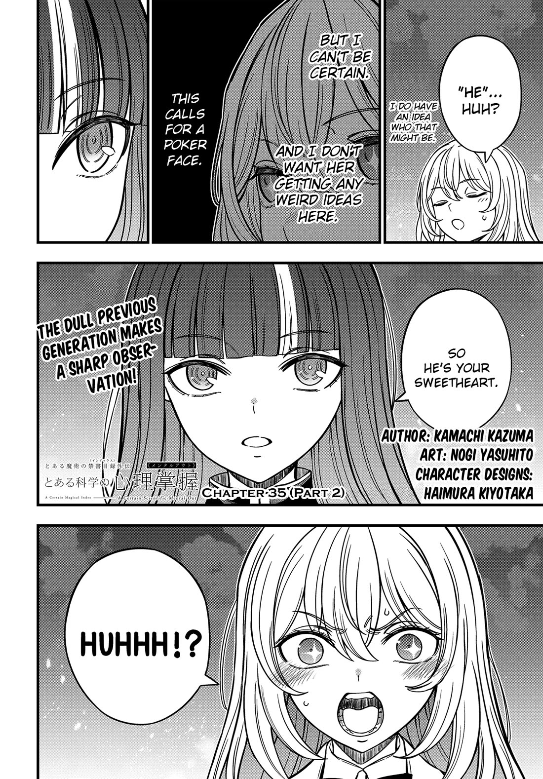 Toaru Kagaku no Mental Out chapter 35.2 page 1