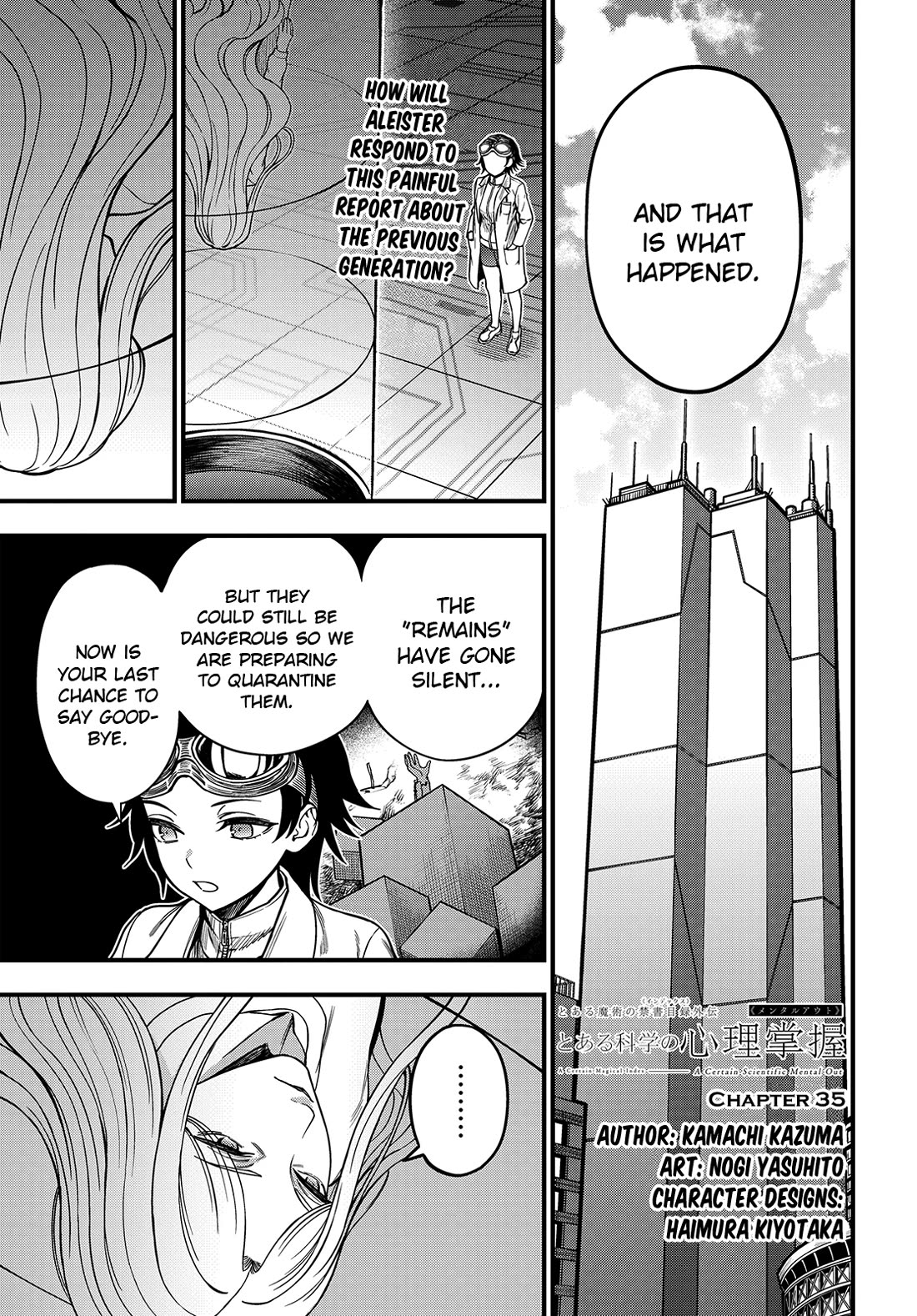 Toaru Kagaku no Mental Out chapter 35 page 1