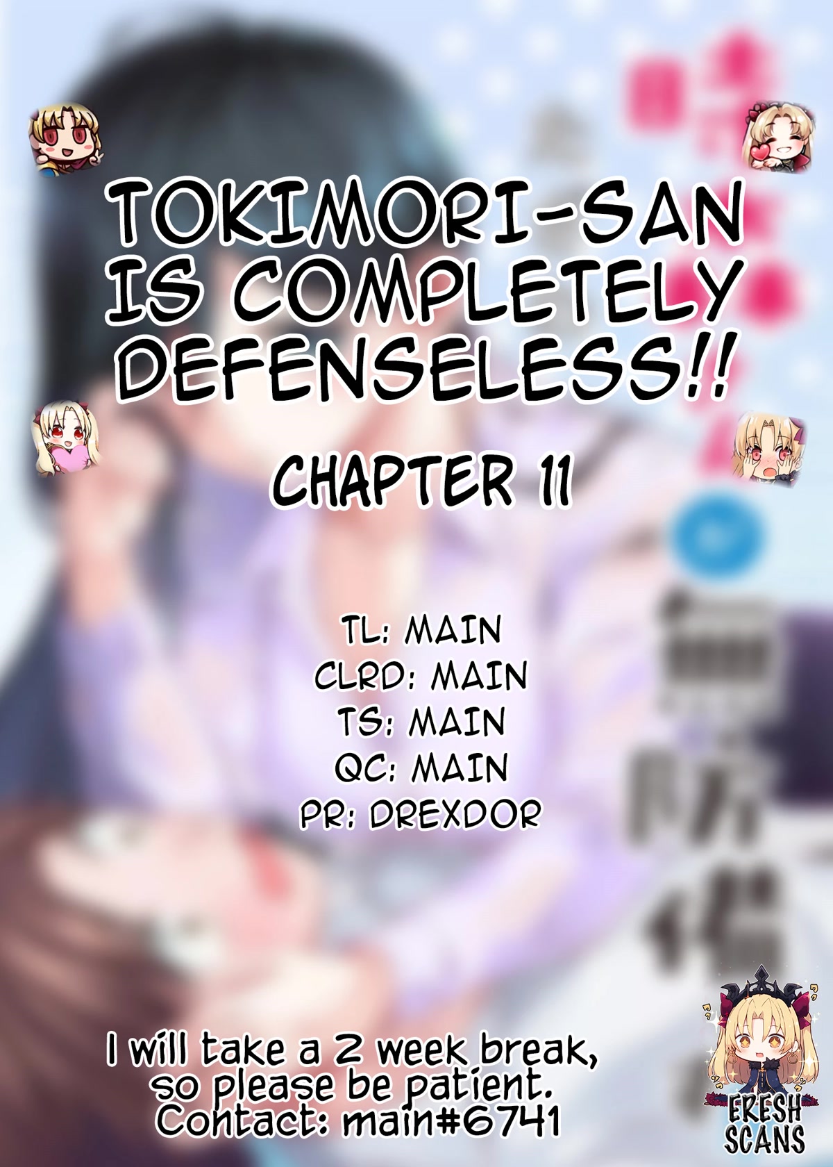 Tokimori‑san is Completely Defenseless!! chapter 11 page 1