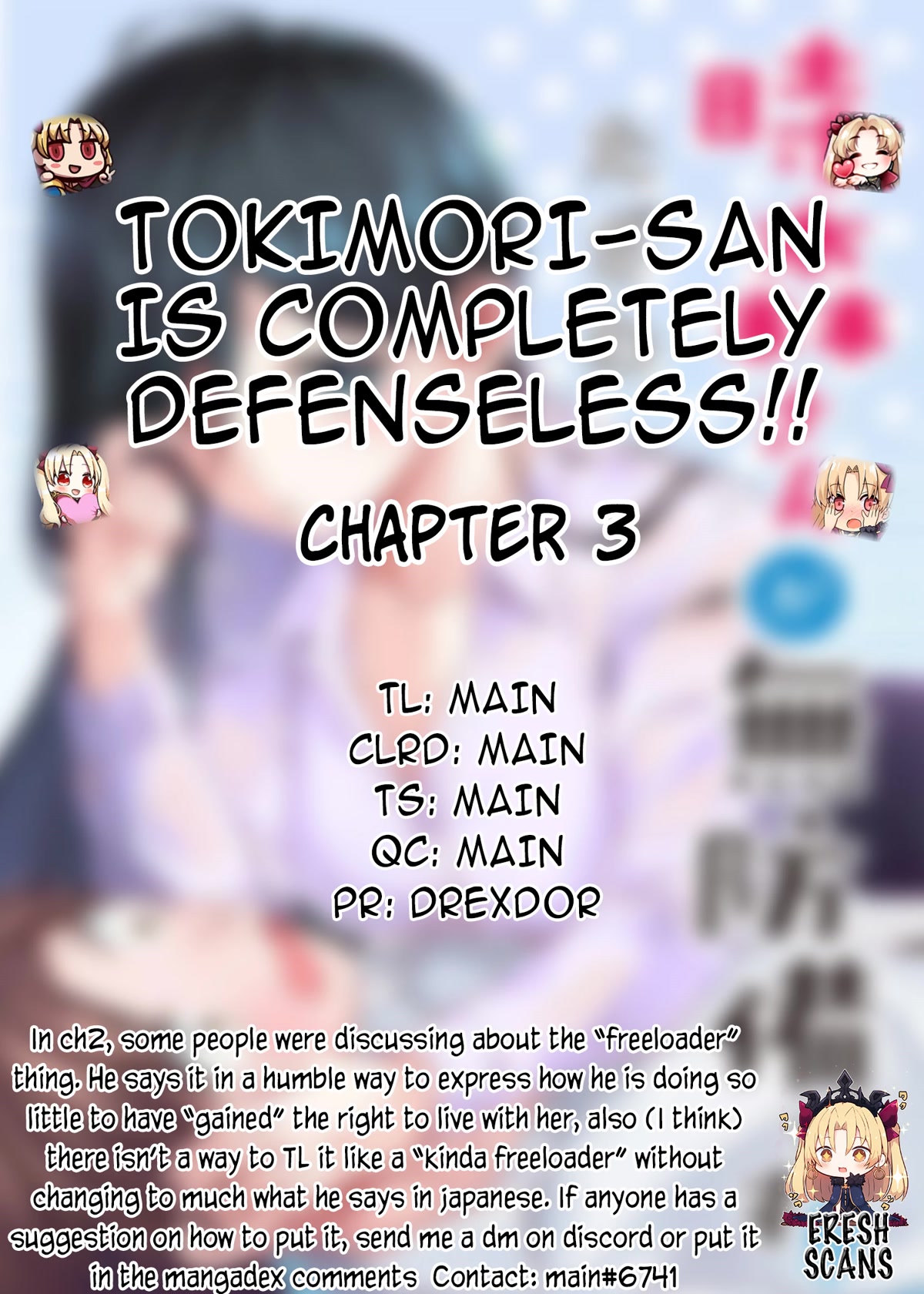 Tokimori‑san is Completely Defenseless!! chapter 3 page 1