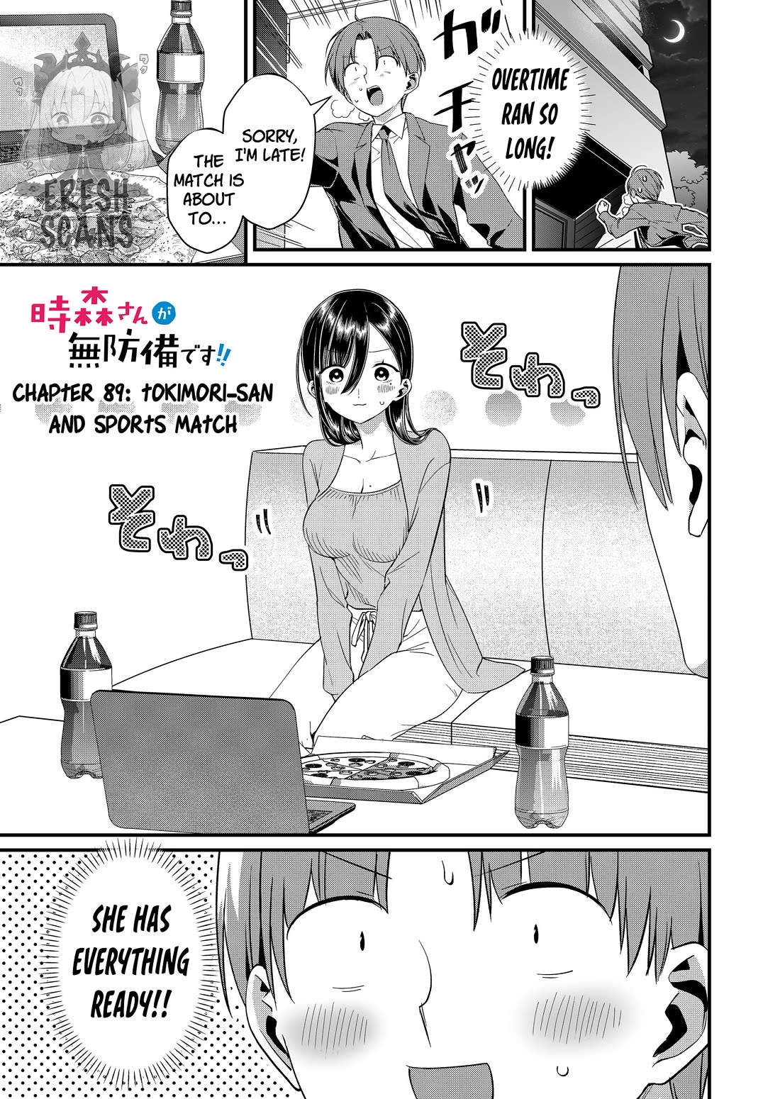 Tokimori-san Is Completely Defenseless!! chapter 89 page 1