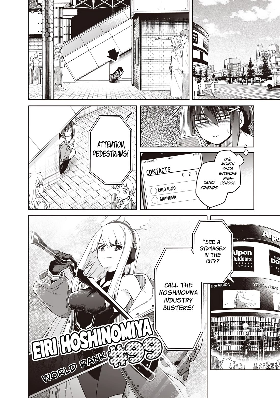 Tokyo KINOKO: The World's Strongest High School Girl with the Weakest Social Skills chapter 1 page 8