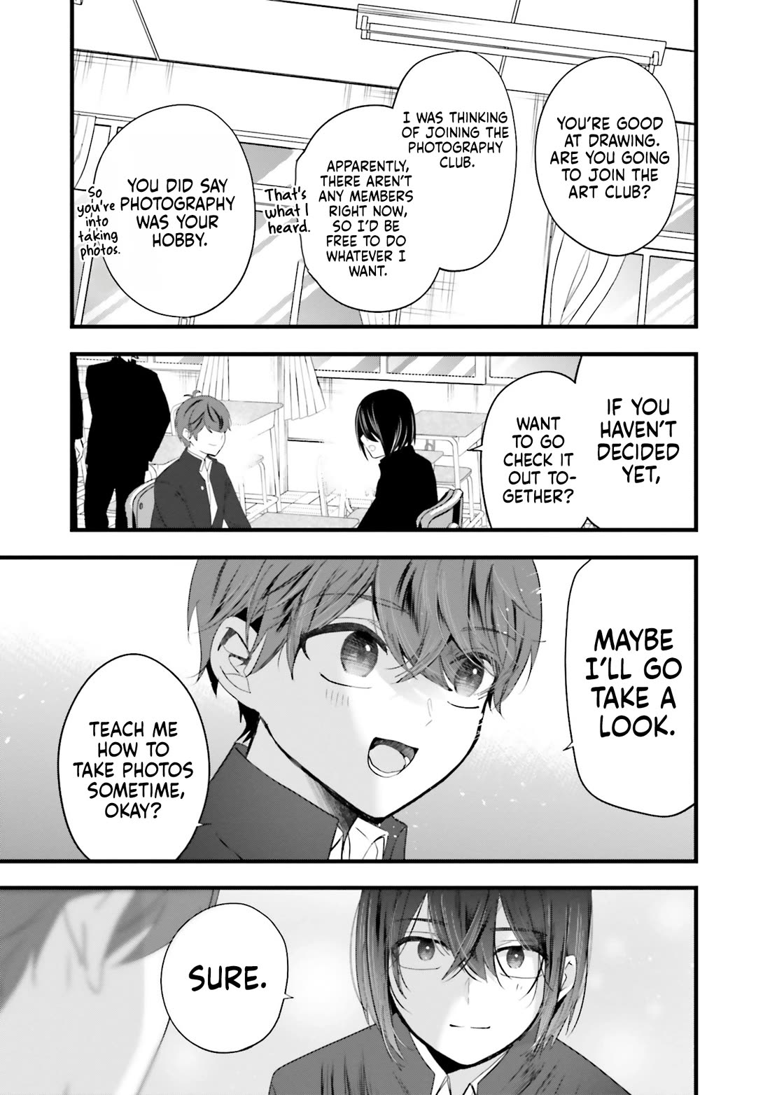 Tozaki-san Is Cold Only to Me chapter 14.5 page 7