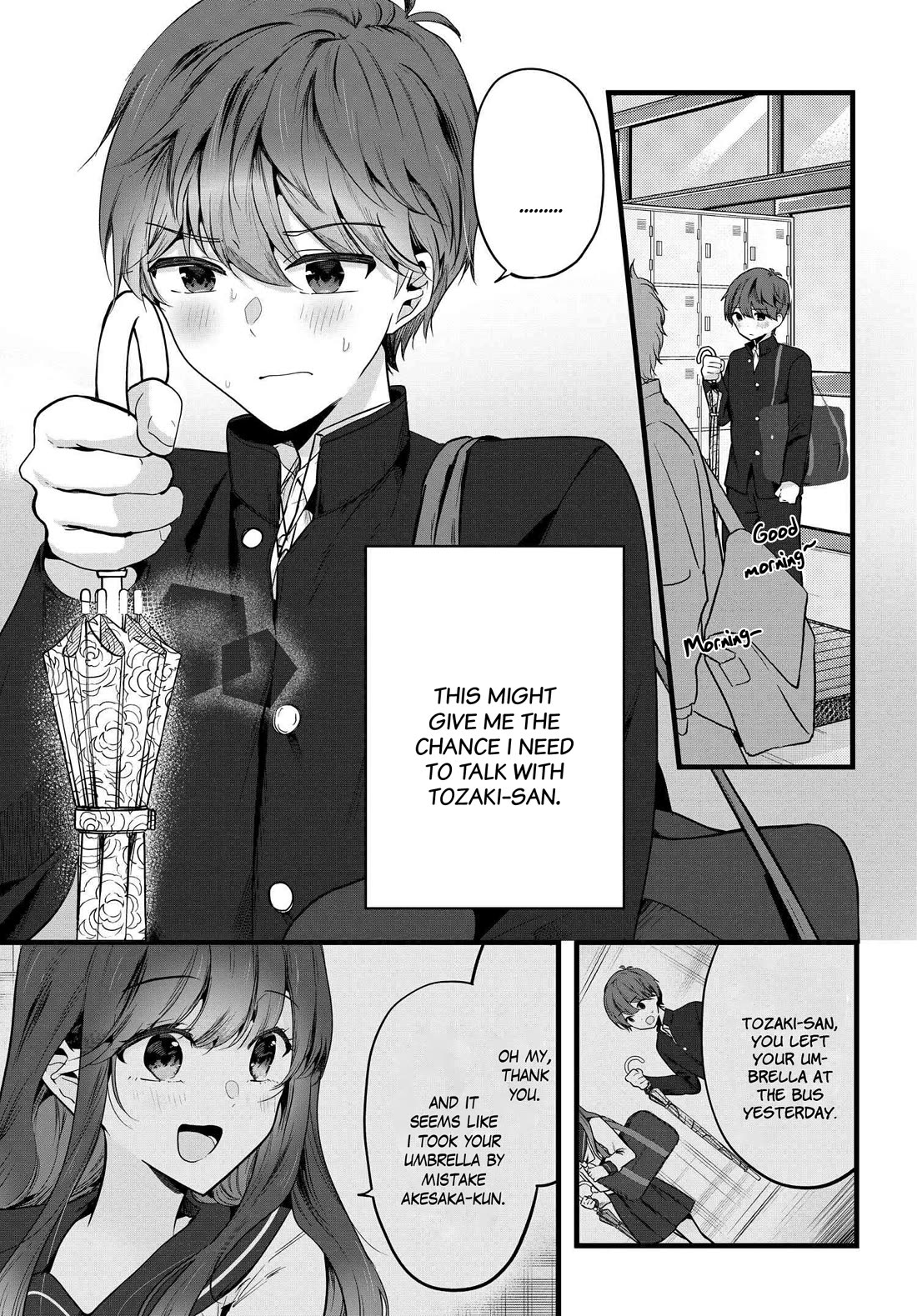 Tozaki-san Is Cold Only to Me chapter 3 page 1