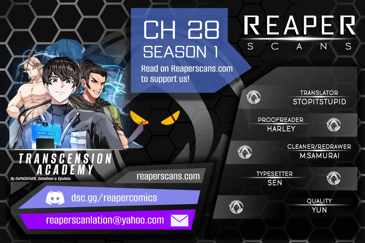 Transcension Academy chapter 28 page 1