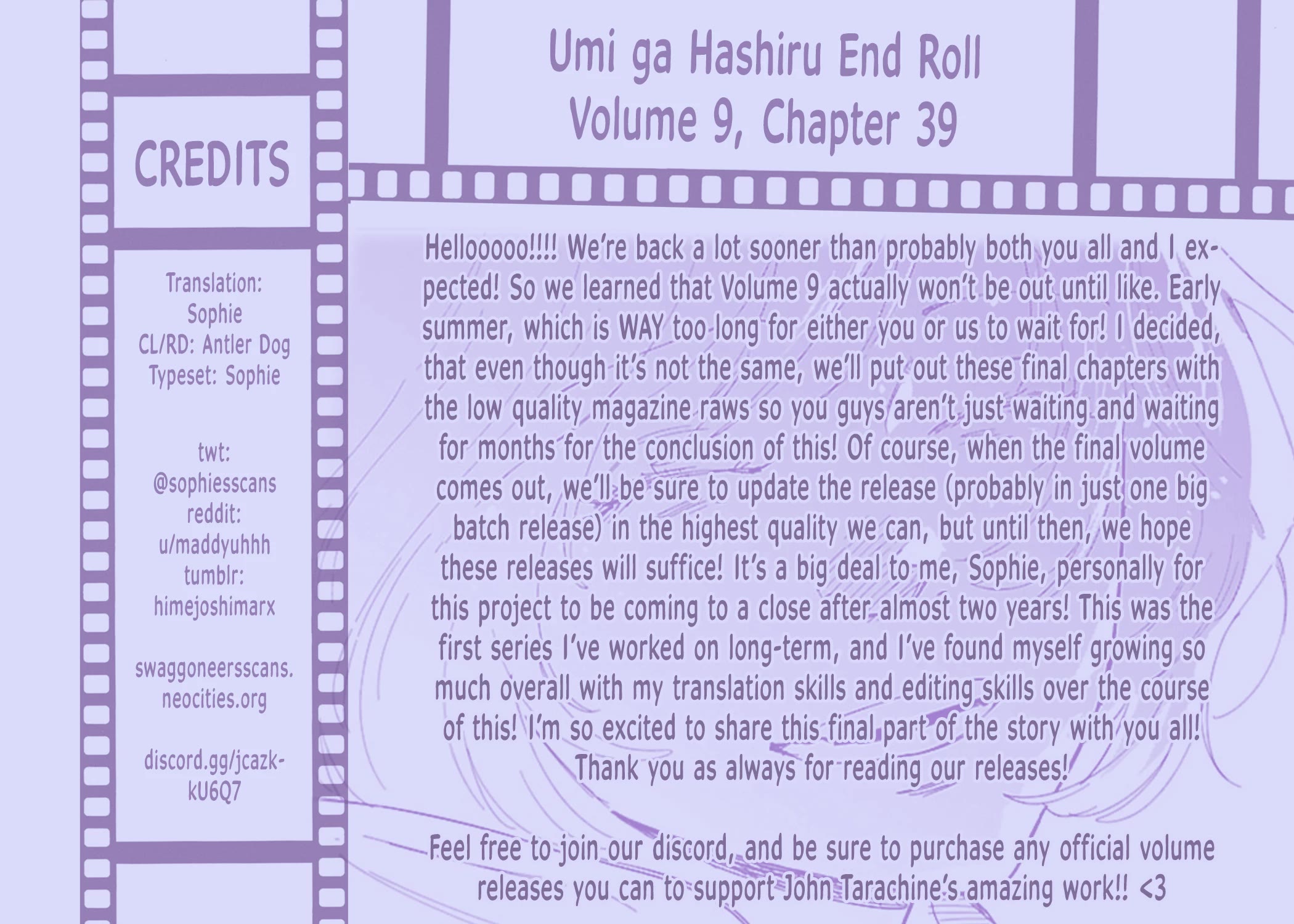 Umi ga Hashiru End Roll chapter 39 page 29