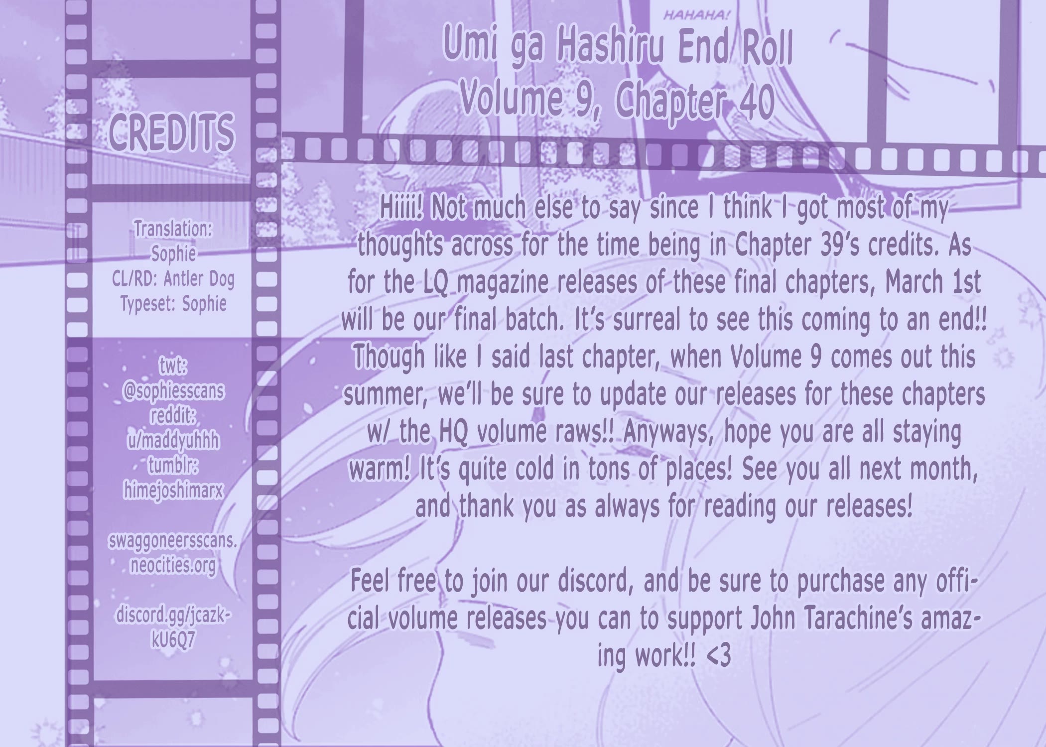 Umi ga Hashiru End Roll chapter 40 page 29