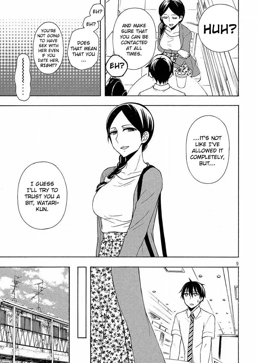 Watari-kun no xx ga Houkai Sunzen chapter 41 page 9