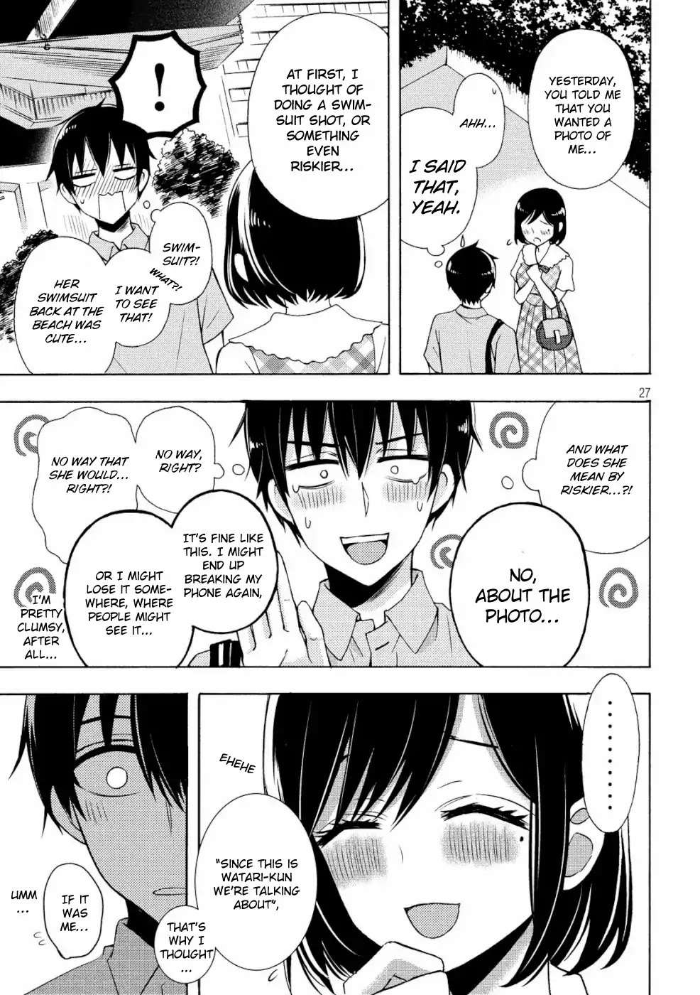 Watari-kun no xx ga Houkai Sunzen chapter 48 page 27
