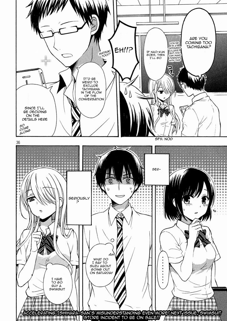 Watari-kun no xx ga Houkai Sunzen chapter 9 page 36