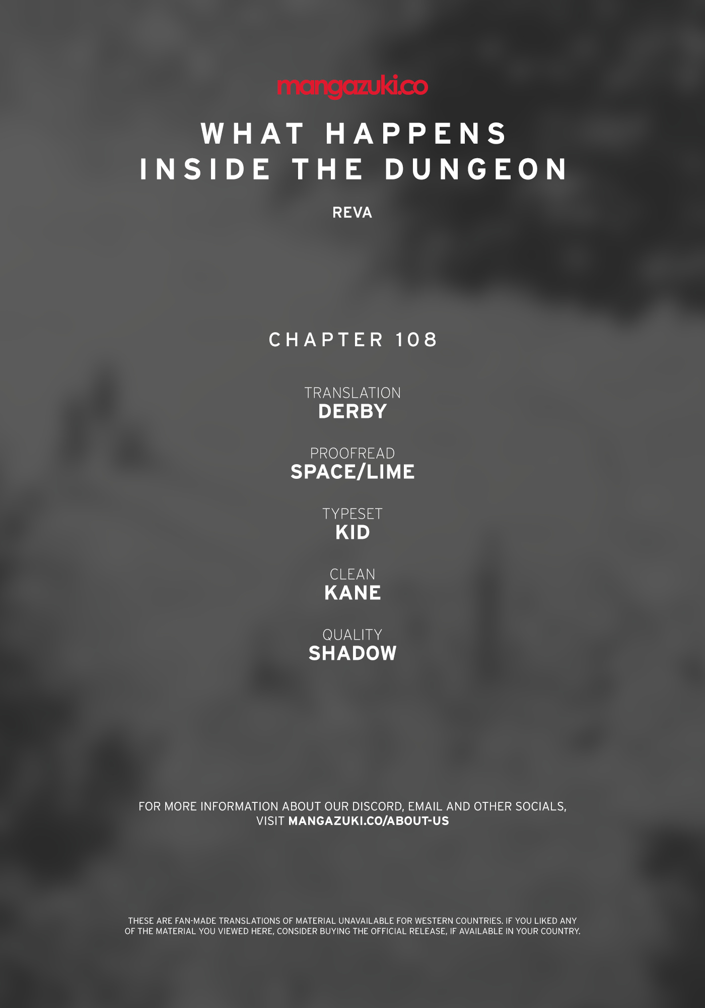 What Happens Inside the Dungeon chapter 108 page 1