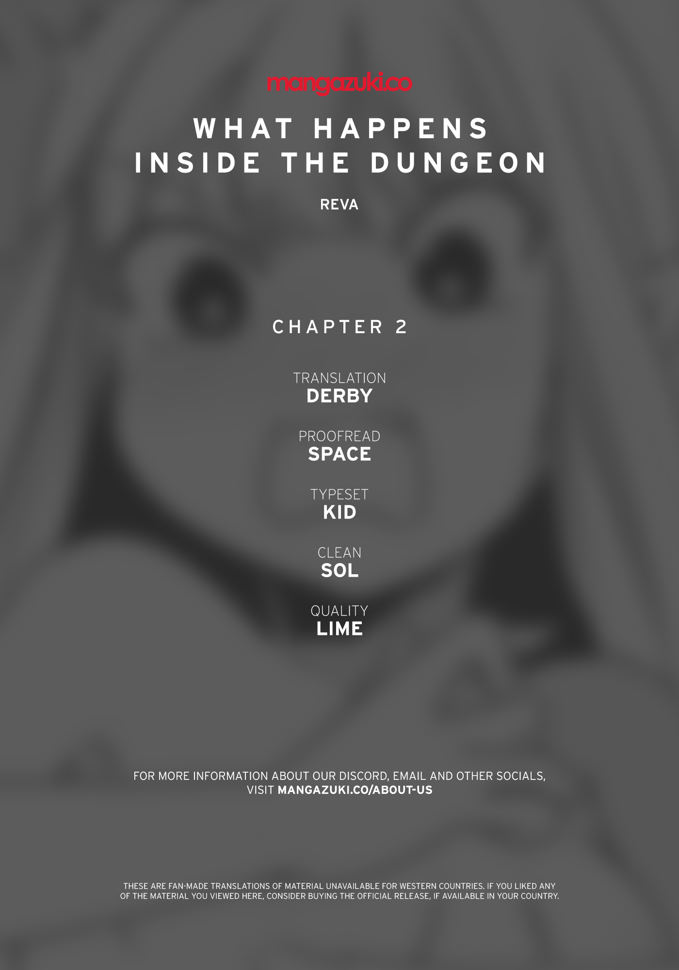 What Happens Inside the Dungeon chapter 2 page 1