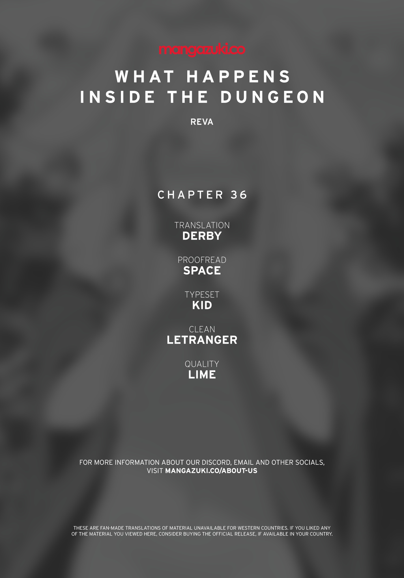 What Happens Inside the Dungeon chapter 36 page 1