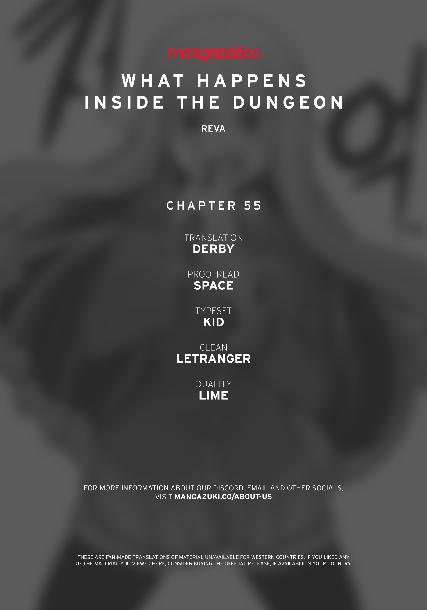 What Happens Inside the Dungeon chapter 55 page 1