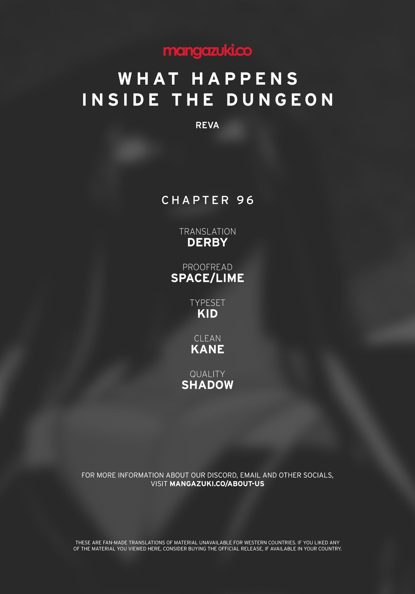 What Happens Inside the Dungeon chapter 96 page 1