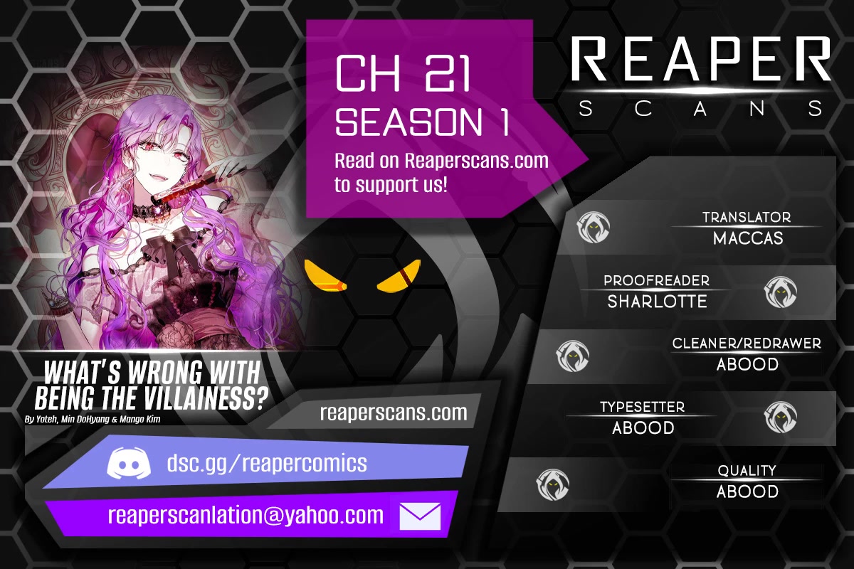 What's Wrong with Being the Villainess? chapter 21 page 1