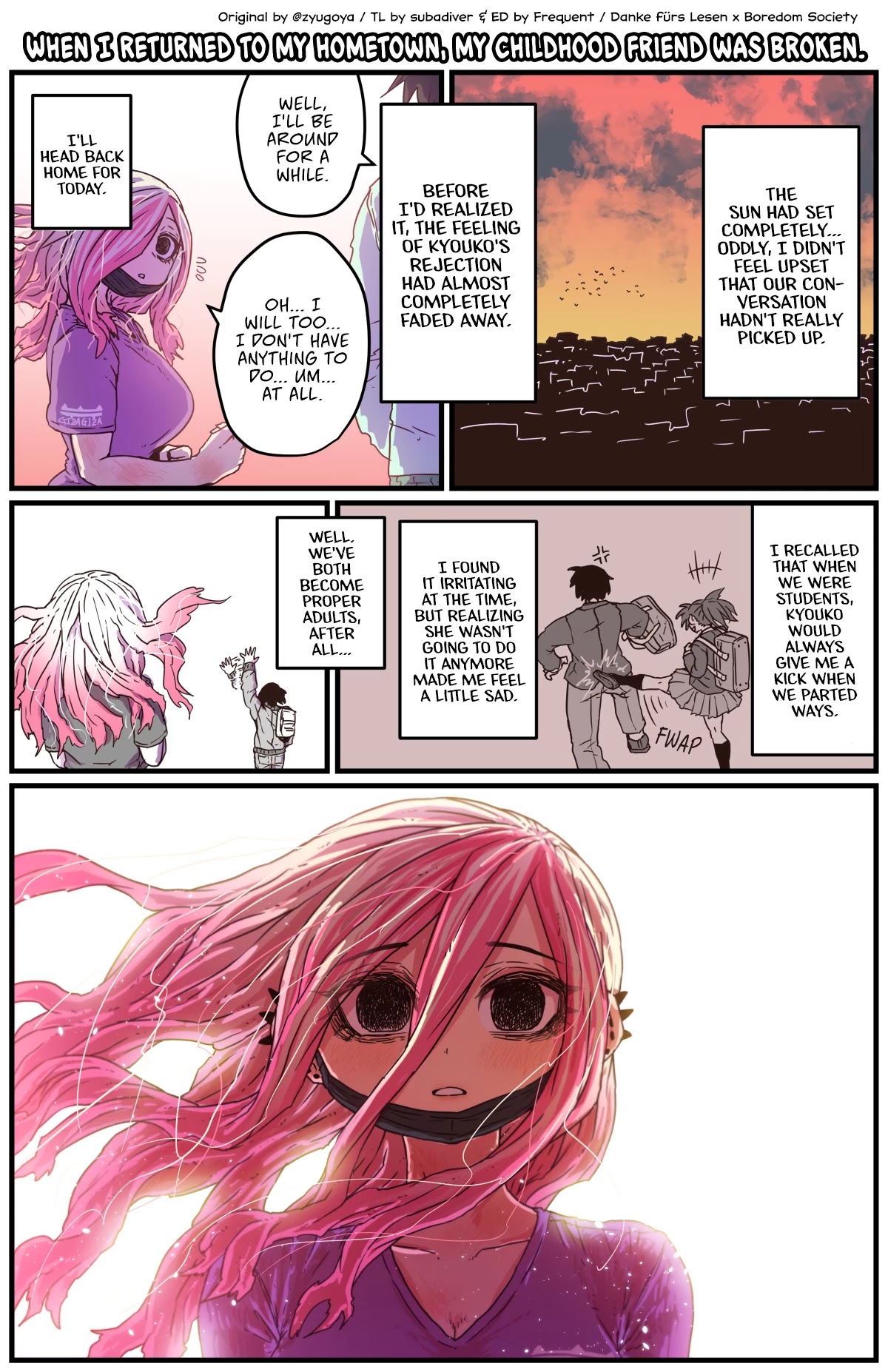 When I Returned to My Hometown, My Childhood Friend was Broken chapter 3 page 1