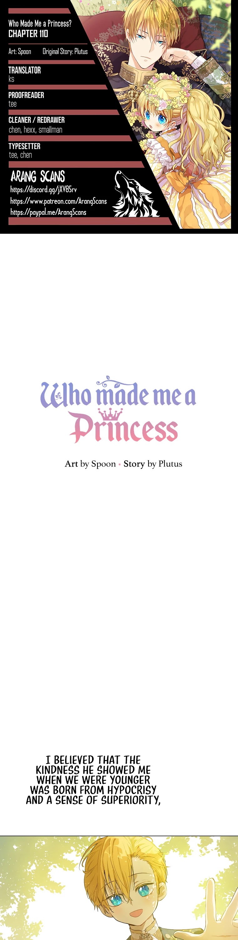 Who Made Me a Princess chapter 110 page 1