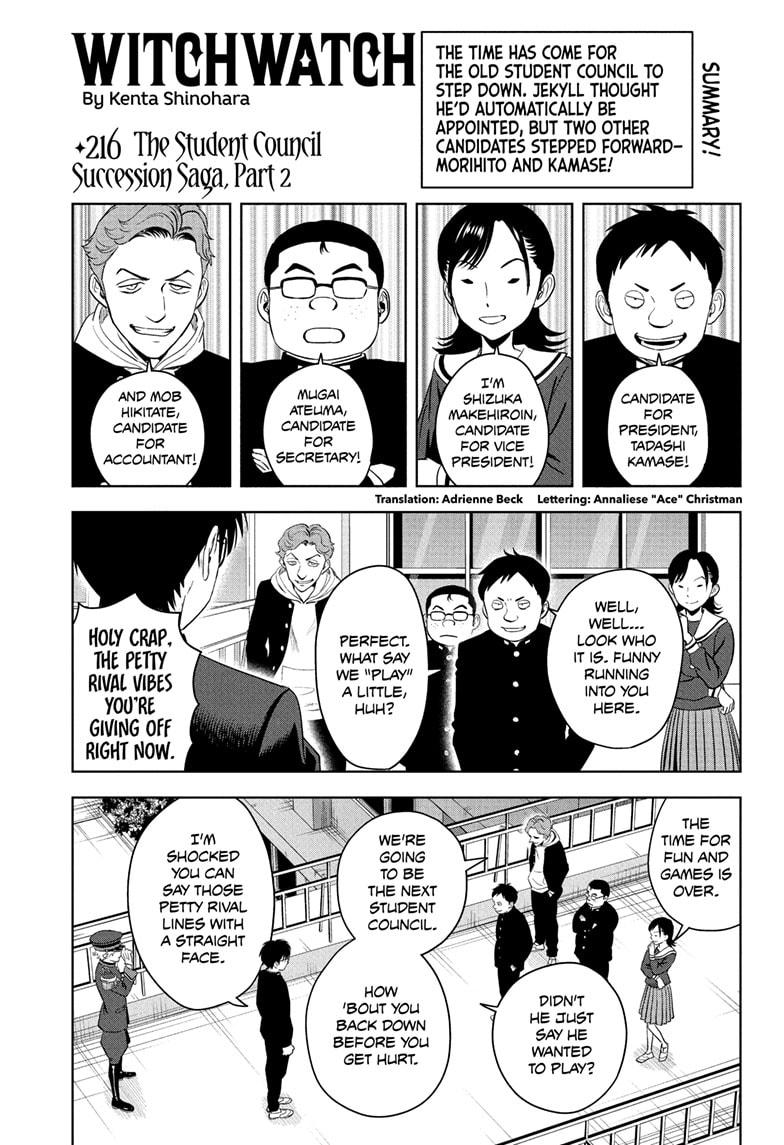 Witch Watch chapter 216 page 1