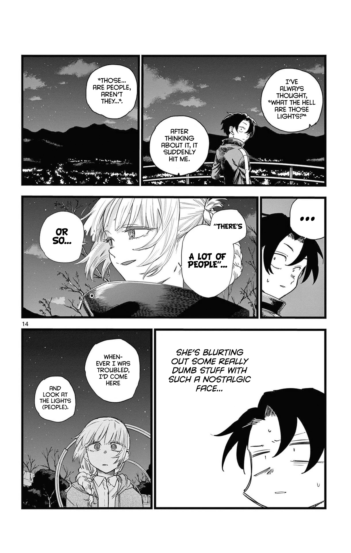 Yofukashi no Uta chapter 68 page 13