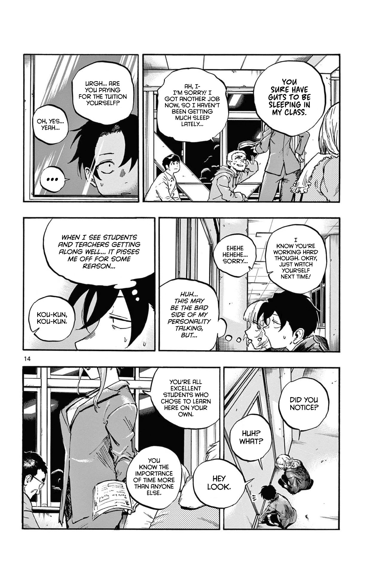 Yofukashi no Uta chapter 69 page 14