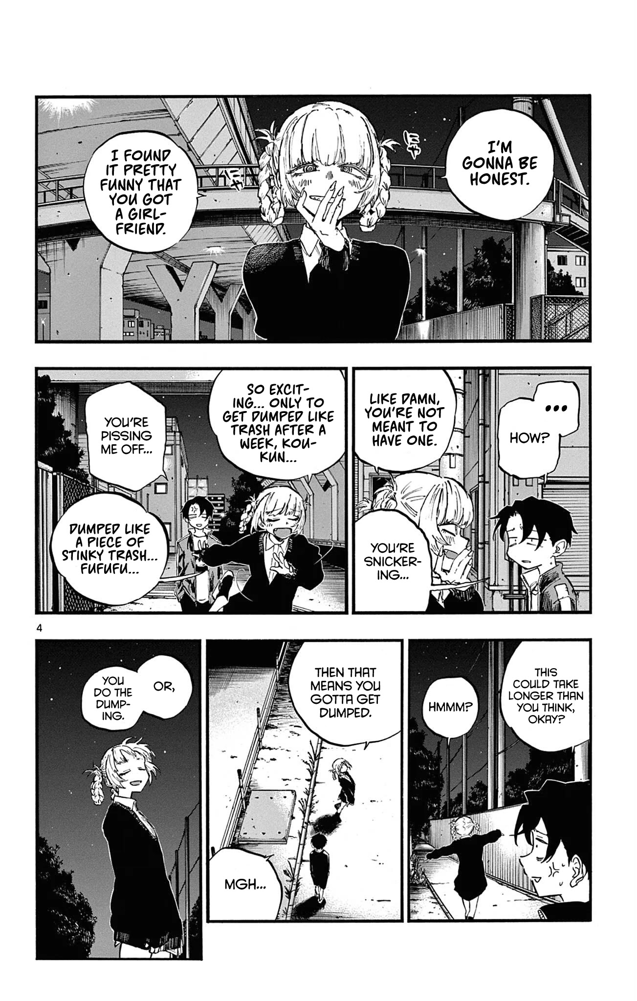 Yofukashi no Uta chapter 73 page 4