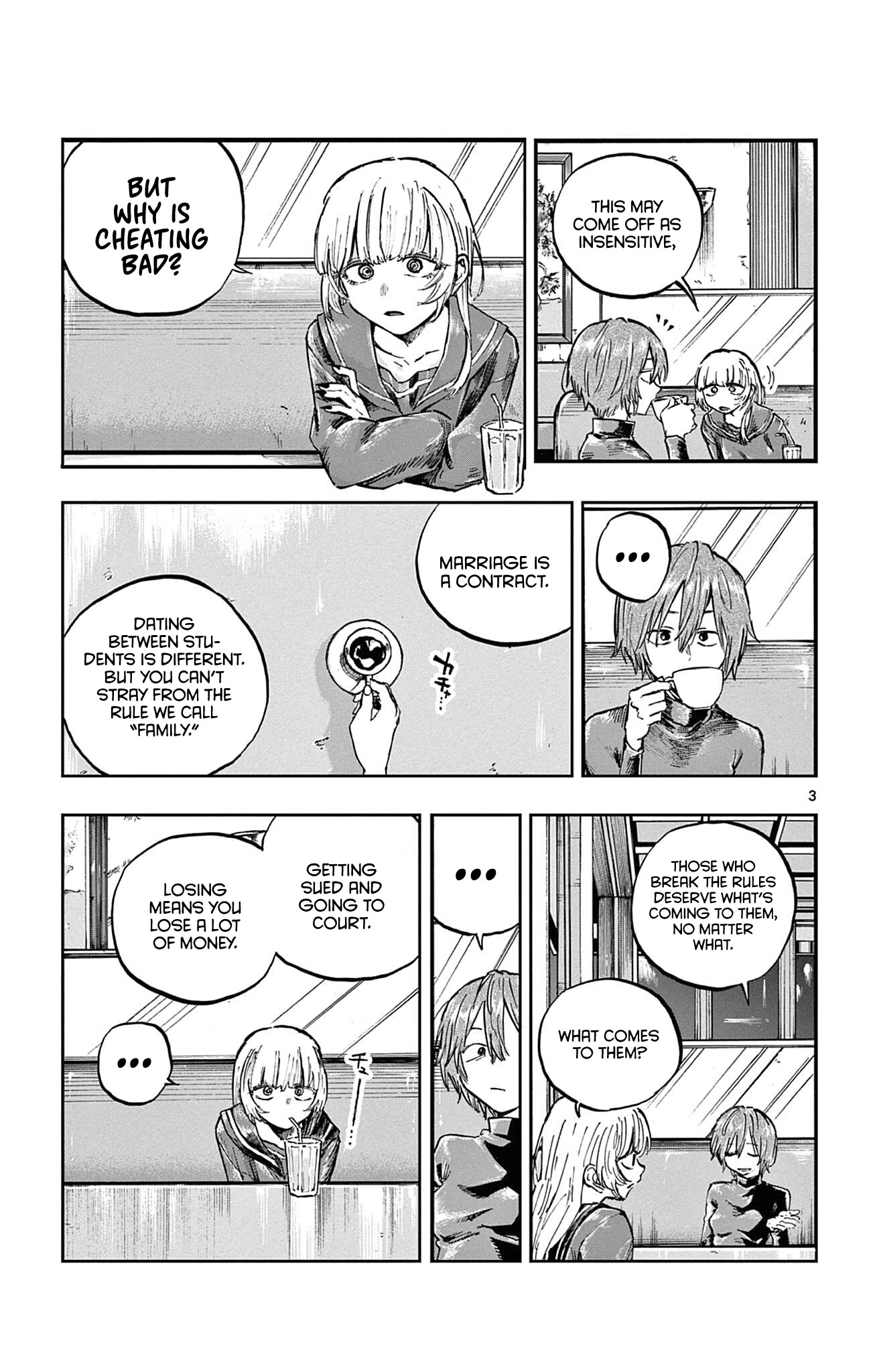 Yofukashi no Uta chapter 78 page 3