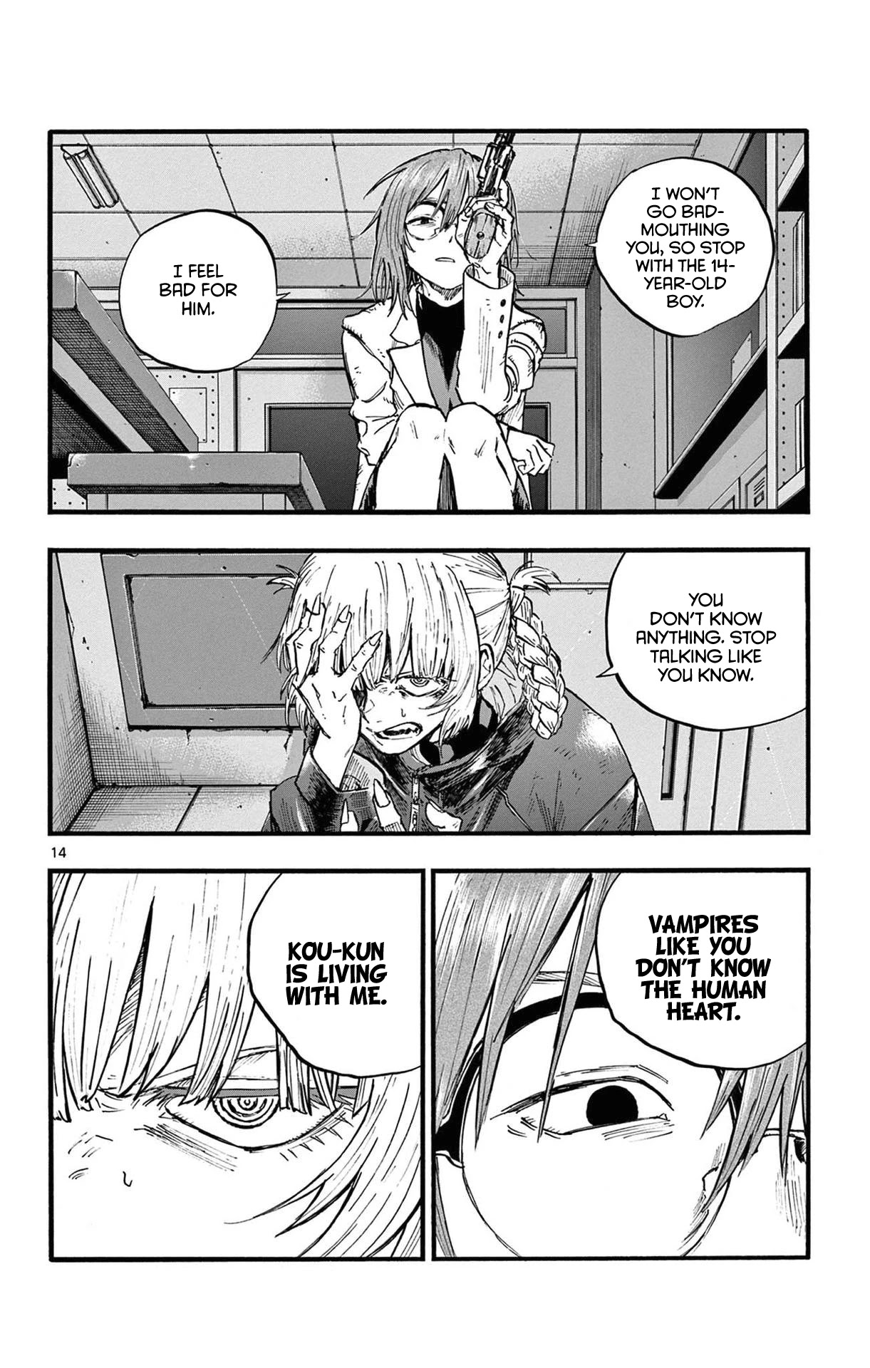 Yofukashi no Uta chapter 87 page 14