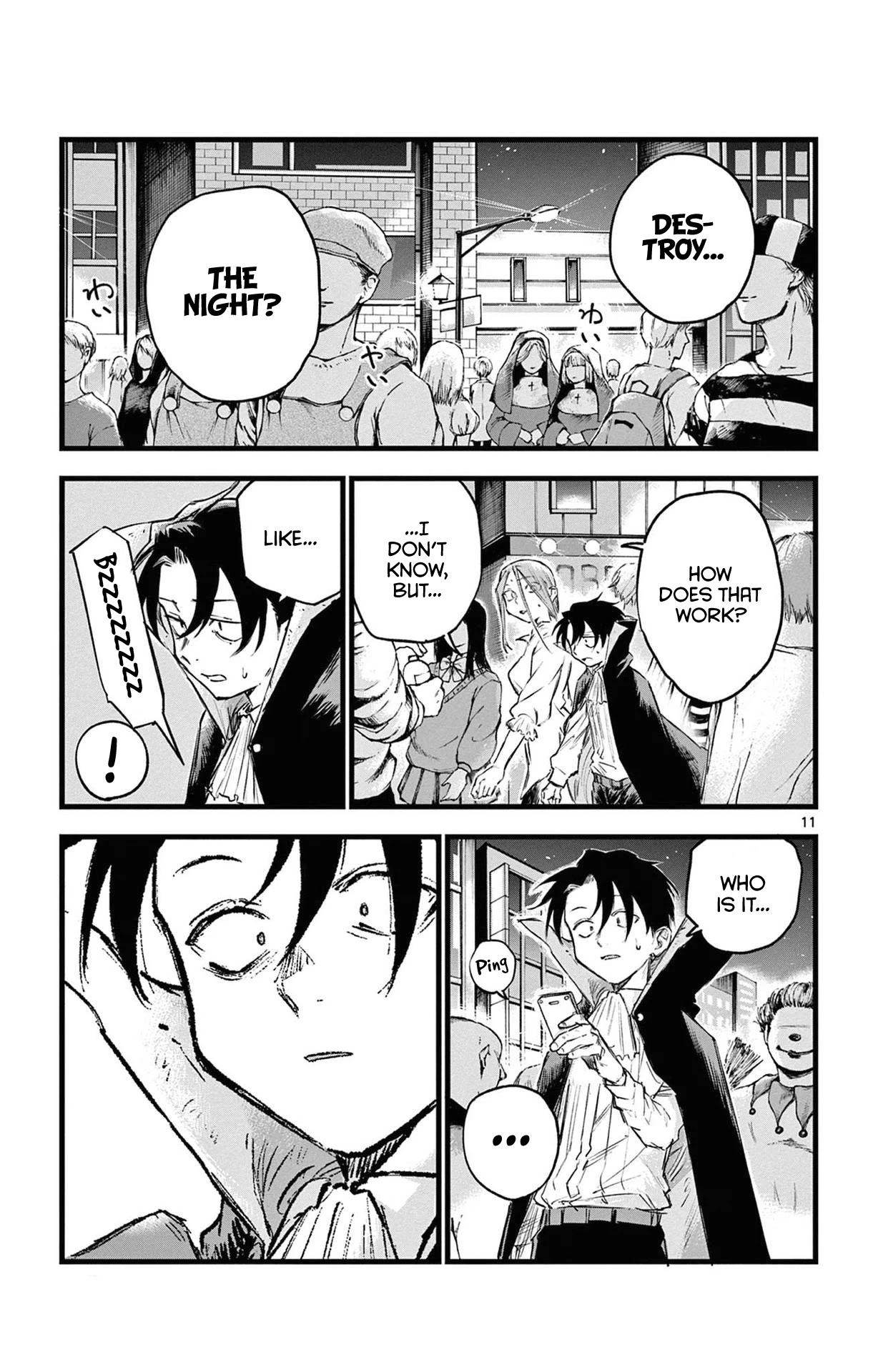 Yofukashi no Uta chapter 88 page 11