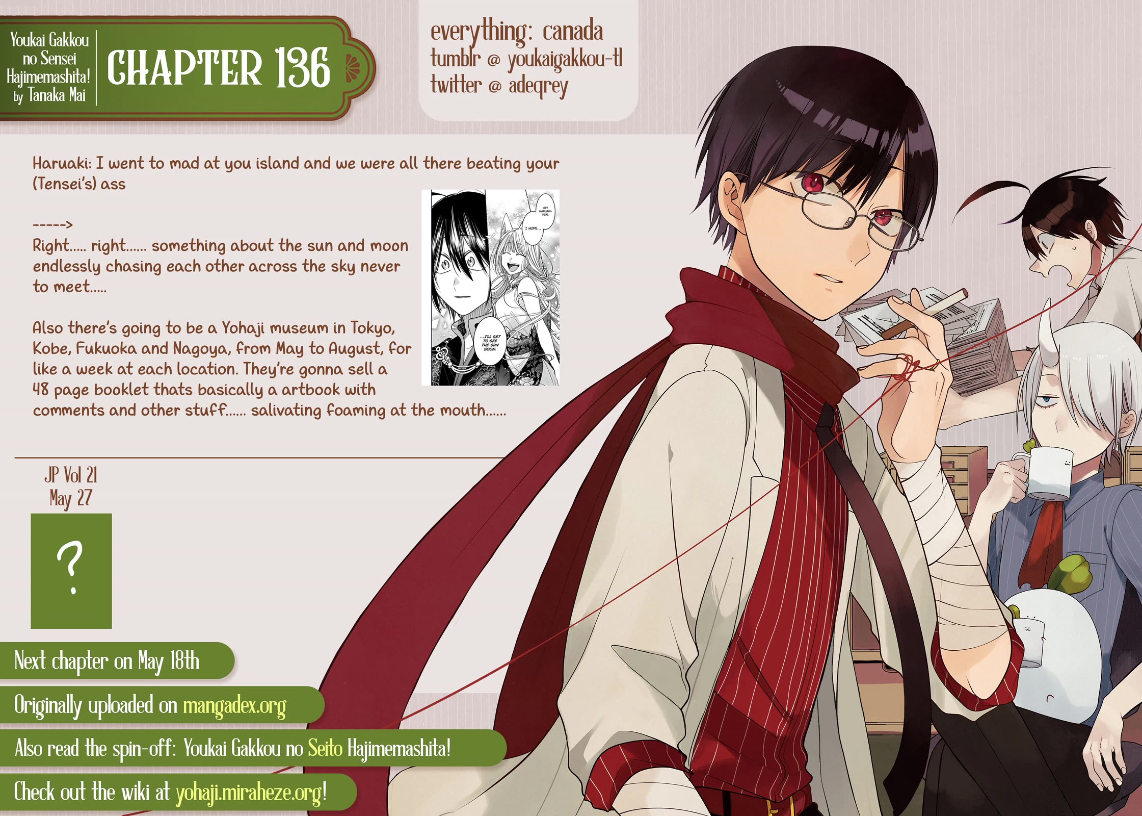 Youkai Gakkou no Sensei Hajimemashita! chapter 136 page 35