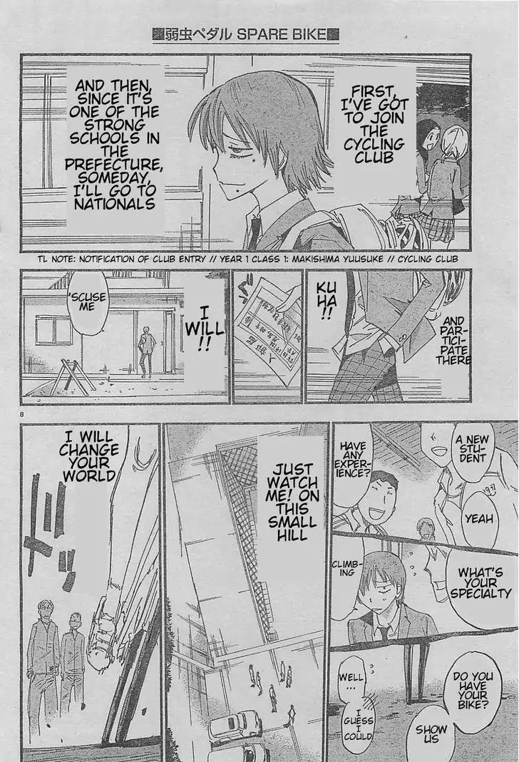Yowamushi Pedal: Spare Bike chapter 1 page 8