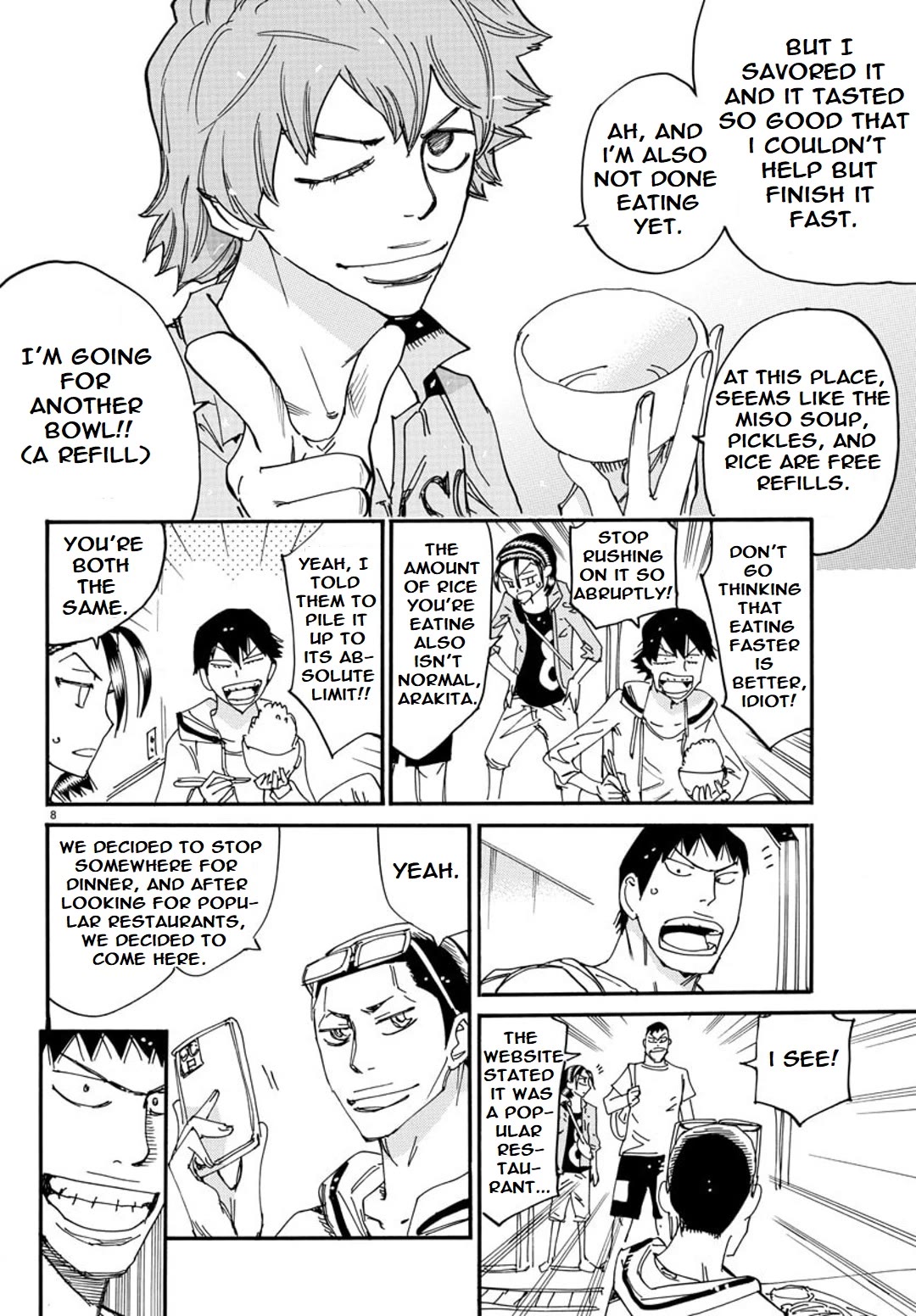 Yowamushi Pedal - Spare Bike chapter 122 page 8