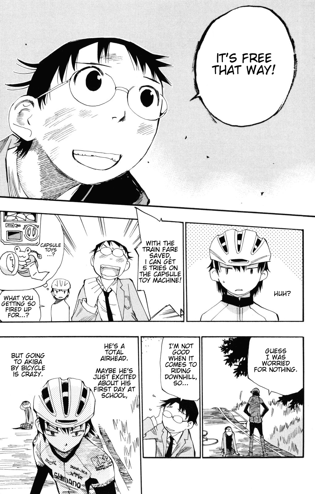 Yowamushi Pedal chapter 1 page 39