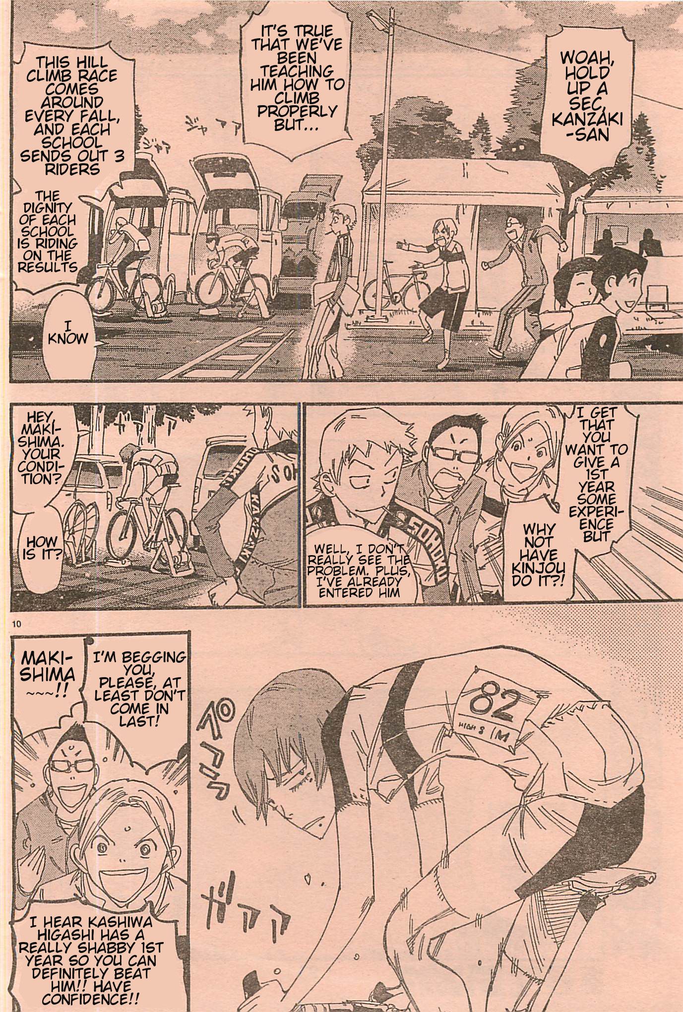 Yowamushi Pedal chapter 103.3 page 10