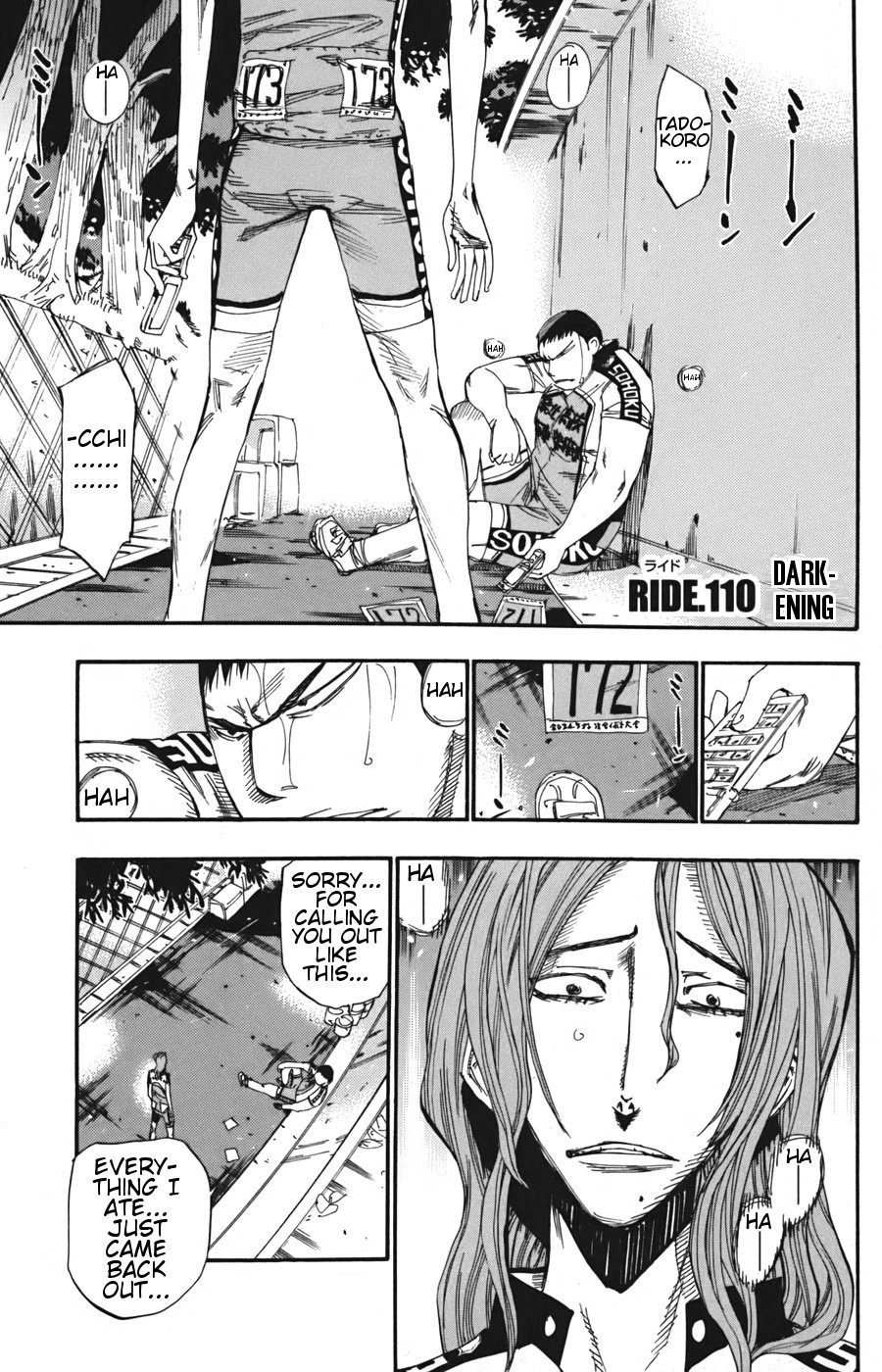 Yowamushi Pedal chapter 110 page 2