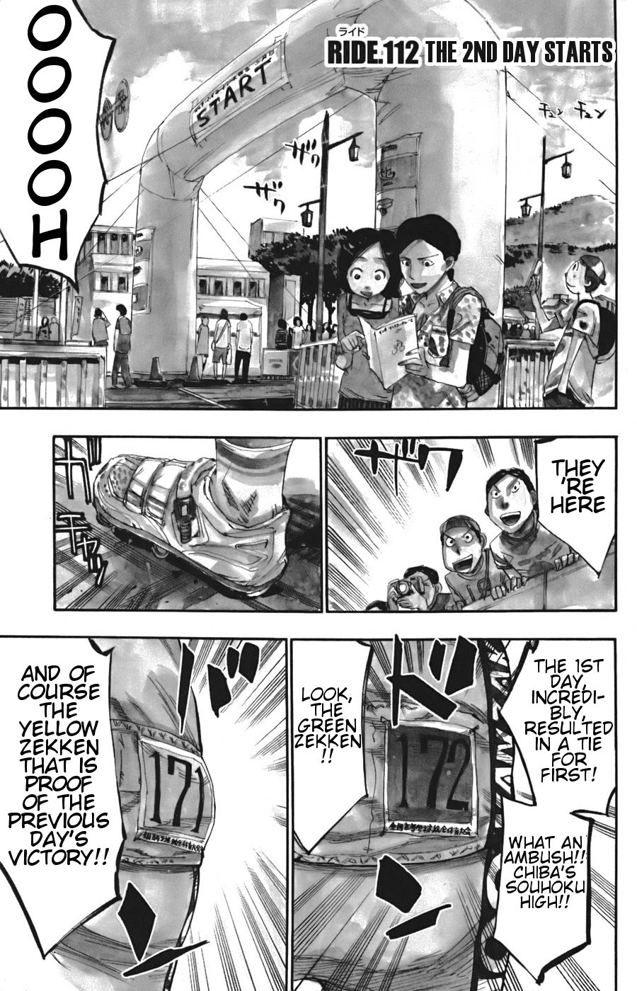 Yowamushi Pedal chapter 112 page 2