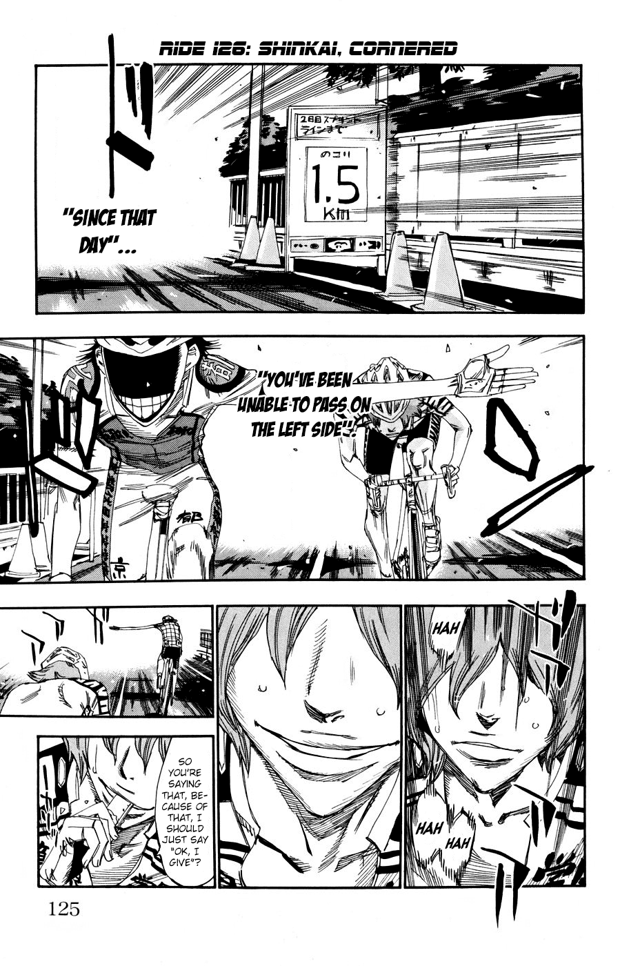 Yowamushi Pedal chapter 126 page 1