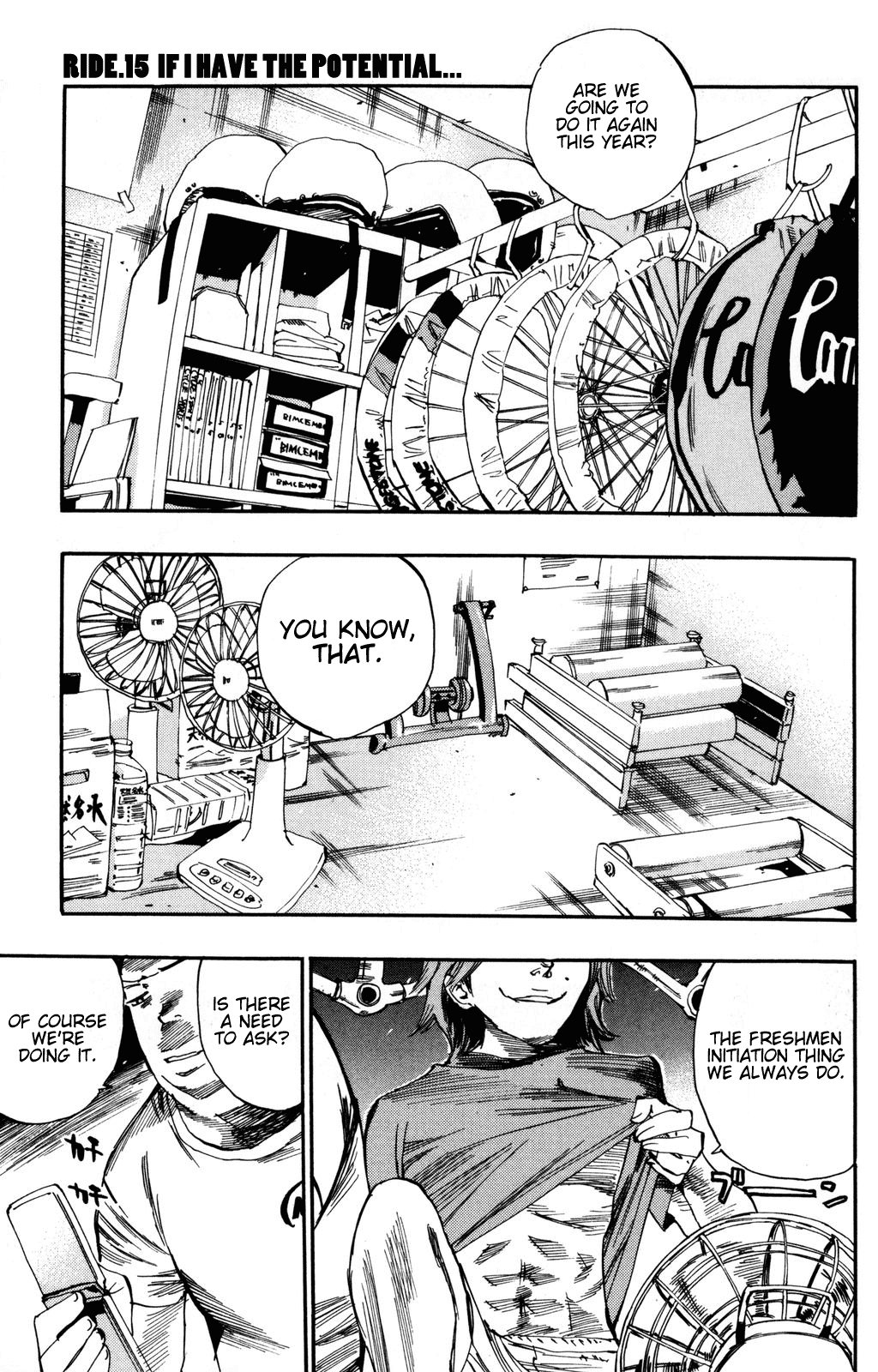 Yowamushi Pedal chapter 15 page 1