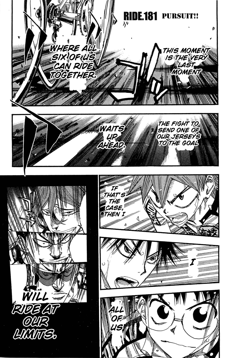 Yowamushi Pedal chapter 181 page 1