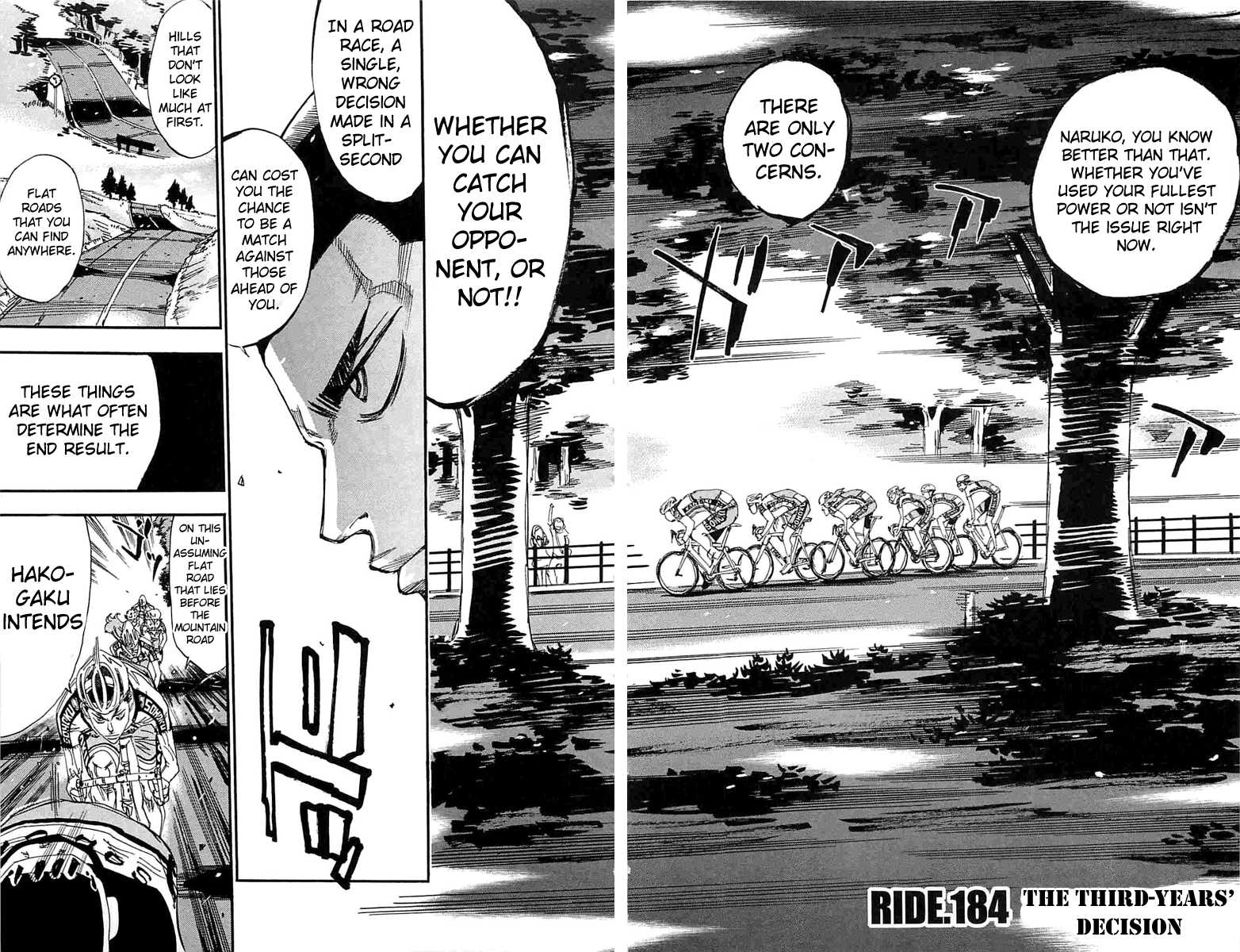 Yowamushi Pedal chapter 184 page 4