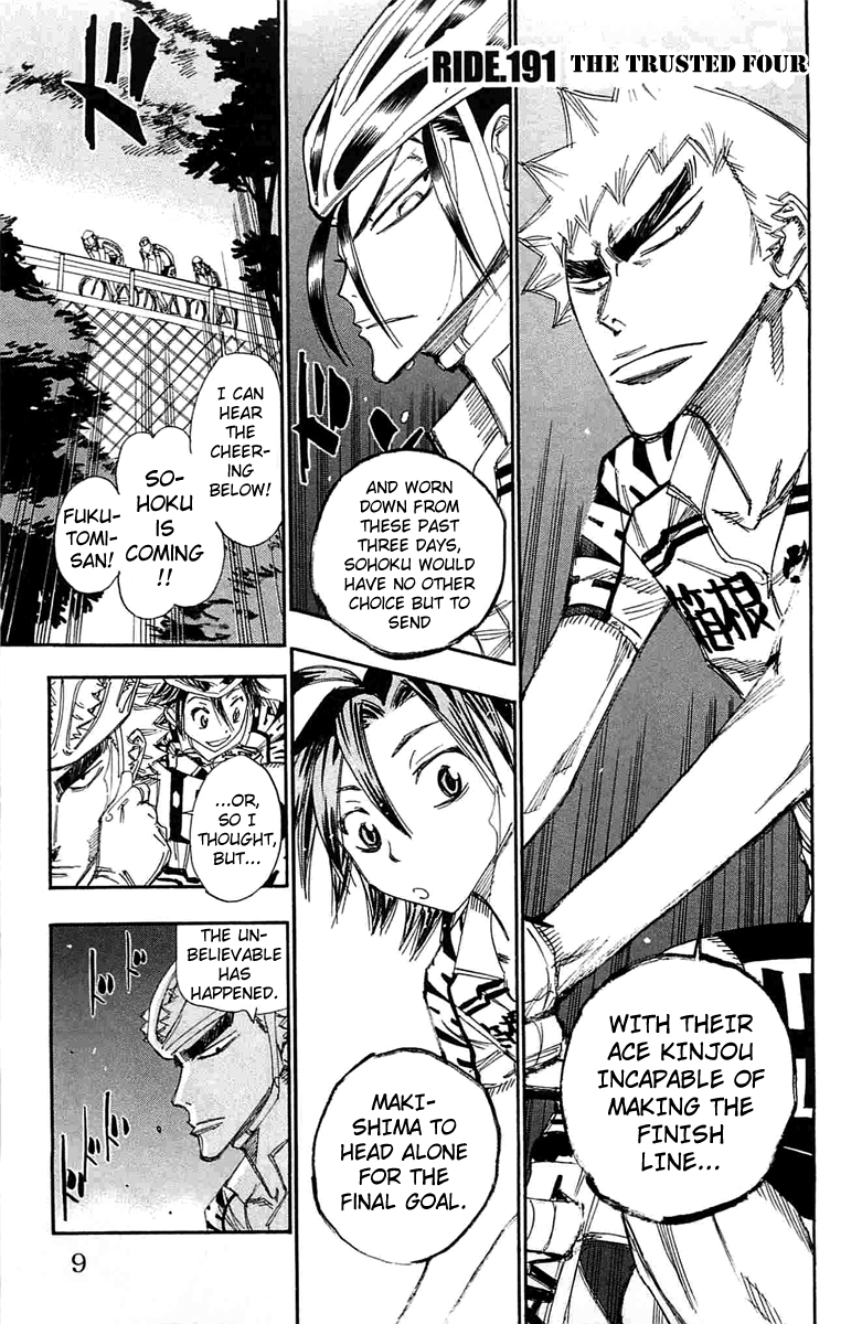 Yowamushi Pedal chapter 191 page 3