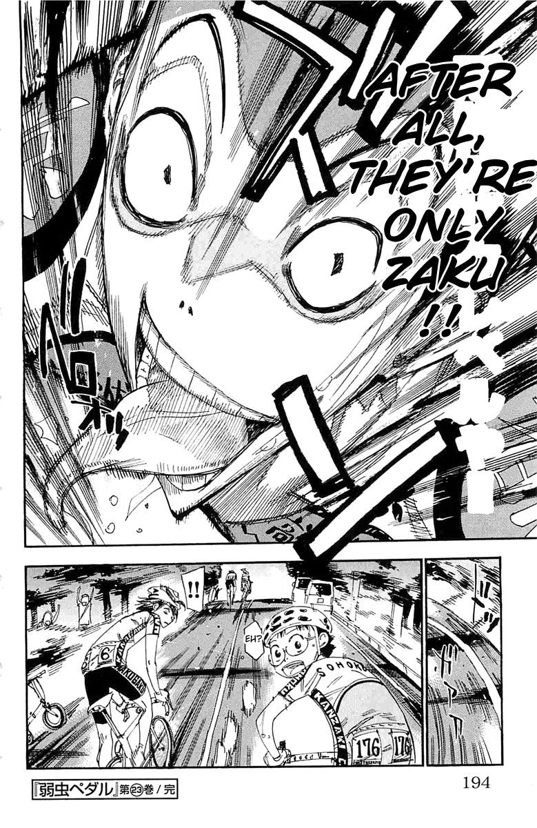 Yowamushi Pedal chapter 199 page 21