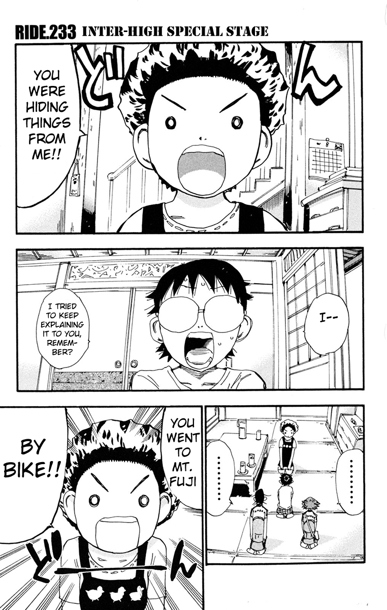 Yowamushi Pedal chapter 233 page 1