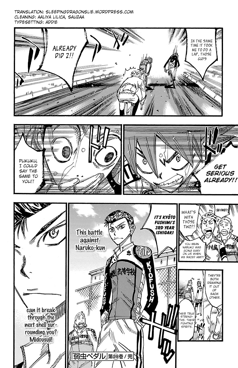 Yowamushi Pedal chapter 252 page 15