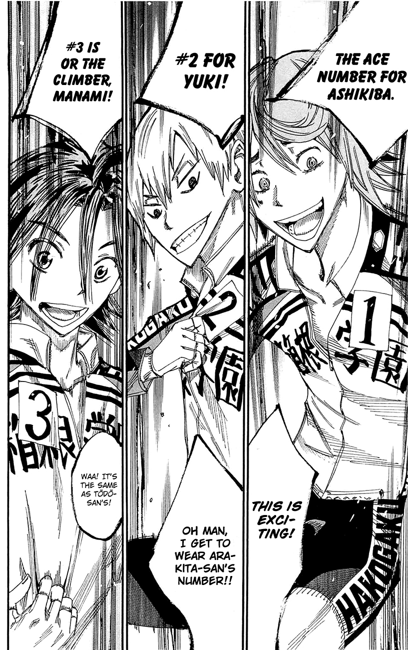 Yowamushi Pedal chapter 257 page 15